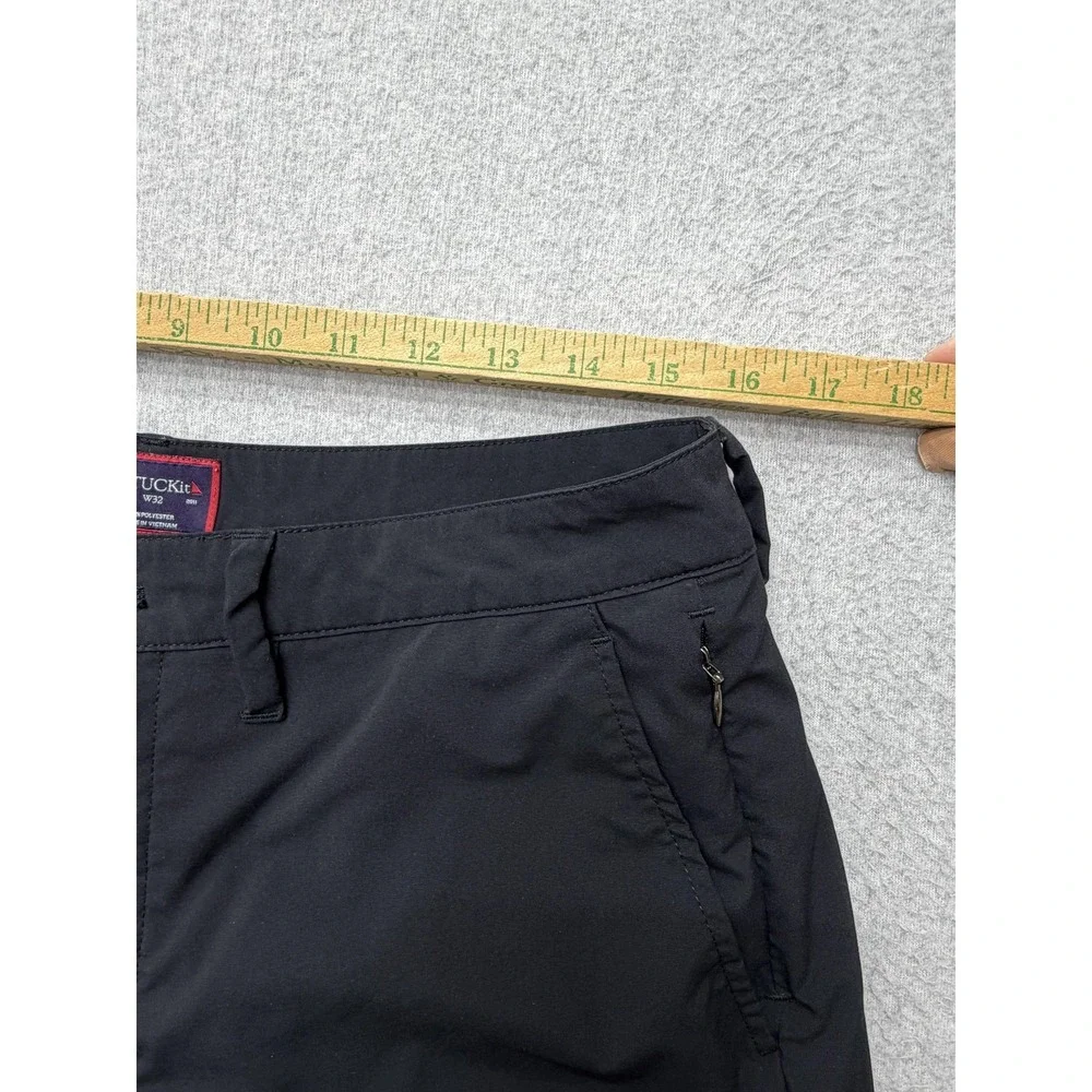 UNTUCKit Chancellor Shorts Mens 32 Black‎ Chino 9 Inseam Casual Summer